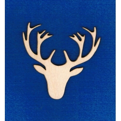 Głowa renifera  7,5x7,5cm , jeleń , renifer , szerokie rogi, poroże